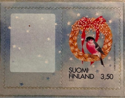Finland 2000 Christmas Special Limited Edition Stamp With Label For Customer's Picture Michel 1545BC MNH - Spatzen