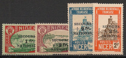 NIGER - 1941 - N° YT. 89 à 92 - Secours National - Neuf Luxe ** / MNH / Postfrisch - Ongebruikt