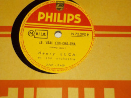 DISQUE 78 TOURS CHA CHA DE  HENRY LECA 1956 - 78 T - Disques Pour Gramophone