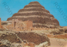 CARTOLINA  SAKKARA,CAIRO,EGITTO-KING ZOSER'S STEP PYRAMID-VIAGGIATA 1984 - Pyramids