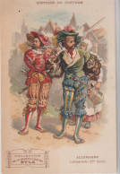 Histoire Du Costume. ALLEMAGNE. Lansquenets (XV°s.) Pub Musculosine BYLA) - Moda