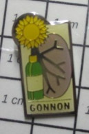 511A Pin's Pins / Beau Et Rare / MEDICAL / SIROP GONNON POUMON SOLEIL OU FLEUR JAUNE - Informatik