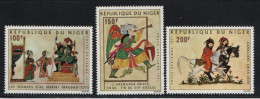 Niger, **, Yv PA 165, 166, 167; Mi 306, 307, 308; SG 409, 410, 411; Peintures Miniatures Islamiques, - Islam