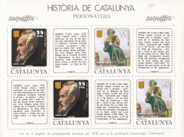 HOJITA  HISTORIA  DE CATALUNYA   BARNAFIL 78 - Feuillets Souvenir