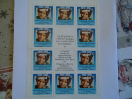 GREECE  MNH  VIGNETTES SHEET   UNISEF - UNICEF