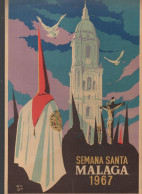 Carton : SEMANA SANTA MALAGA (Espagne) 1967    (CAT7021) - Targhe Di Cartone