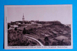 Cp, 54, Pélerinage De NOTRE DAME DE SION, Par VEZELISE, Vue Générale, Chemin De PRAYE, Voyagée 1948 - Vezelise