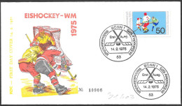 Germania/Germany/Allemagne: FDC, Mondiali Di Hockey Su Ghiaccio, Ice Hockey World Cup, Coupe Du Monde De Hockey Sur Glac - Eishockey