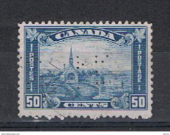 CANADA:  1930/31  ARCADIA  MUSEUM  -  PERFIN  -  50 C. USED  STAMP  -  YV/TELL. 154 - Perforadas