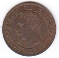 NAPOLEON III  - 2 Centimes   1862 K - 2 Centimes