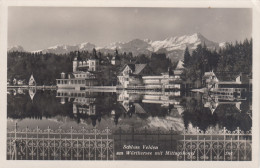 E2487) Schloss VELDEN Am Wörthersee Mit Mittagskogel über Alten Schönen Zaun Gesehen ALT 1949 - Velden
