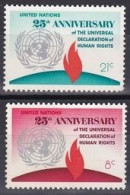 Nations Unies N.Y. 1973 YT 235-236 Neufs - Unused Stamps