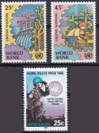 Nations Unies N.Y. 1989 YT 539 à 541 Neufs - Unused Stamps