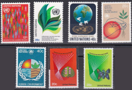 Nations Unies N.Y. 1982 YT 359 à 363 Et 381-382 Neufs - Unused Stamps