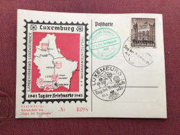 LUXEMBOURG Carte 1941 - Besetzungen