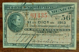 Mexico 1,50 Pesos 1913 Treasury - Mexico