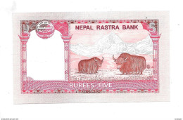 *nepal 5 Rupees 2012  60 Unc - Népal
