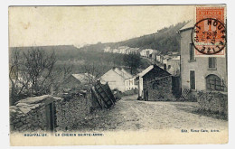 CPA HOUFFALIZE : Le Chemin Sainte Anne - Circulée En 1912 - Edit. Victor Caën, Arlon - 2 Scans - Houffalize