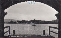 E2513) Blick Von Der Motorbootstation Auf Inselhotel Und Inselstrandbad FAAKERSEE - Kärnten - Schöne Alte S/W FOTO AK - Faakersee-Orte