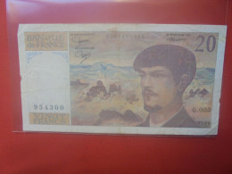 FRANCE 20 FRANCS 1980 Circuler (B.32) - 20 F 1980-1997 ''Debussy''