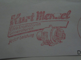 D200331  Red  Meter Stamp - EMA - Freistempel  - Germany - 1976 T  BERLIN - Kurt Menzel -Elektromotoren Electro - Elettricità