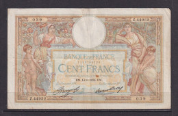 FRANCE - 1934 100 Francs Circulated Banknote As Scans - 100 F 1908-1939 ''Luc Olivier Merson''