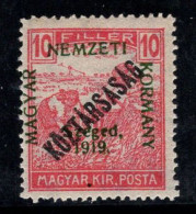 Hongrie 1919 Mi. 31 Neuf * MH 100% Signé Szeged, Nemzeti, 10 F - Szeged