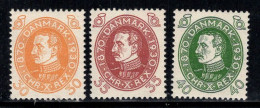 Danemark 1930 Mi. 192-194 Neuf * MH 100% Roi Christian X - Poste Aérienne