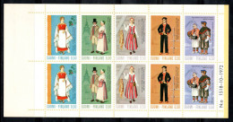 Finlande 1972 Mi. MH 6 Carnet 100% Neuf ** Costumes Traditionnels - Postzegelboekjes