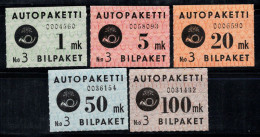 Finlande 1949 Mi. 1-5 Neuf ** 100% Colis Postaux - Pacchi Tramite Autobus