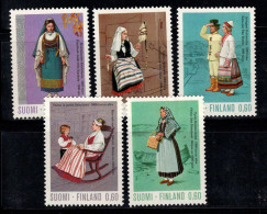 Finlande 1973 Mi. 733-737 Neuf ** 100% Costumes Traditionnels, Culture - Neufs