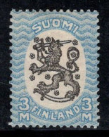Finlande 1917-18 Mi. 91A Neuf * MH 80% Armoiries, 3 M - Unused Stamps