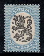 Finlande 1917-18 Mi. 91A Neuf * MH 80% Armoiries, 3 M - Ongebruikt