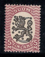 Finlande 1917-18 Mi. 92 A Neuf ** 100% 5 M, Armoiries - Nuovi