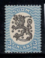 Finlande 1917-18 Mi. 91 A Neuf ** 100% 3 M, Armoiries - Unused Stamps