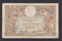 FRANCE - 1935 100 Francs Circulated Banknote As Scans - 100 F 1908-1939 ''Luc Olivier Merson''