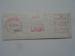 D200336  Red  Meter Stamp - EMA - Freistempel  - Denmark -Danmark - DISA  1966 Herlev - Franking Machines (EMA)