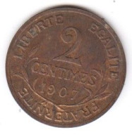 DUPUIS  - 2 Centimes   1907  Sup - 2 Centimes