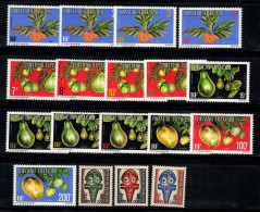 Polynésie Française 1958-77 Yv. 1-15, 1-3 Neuf ** 100% Poste Aérienne Fruit - Oficiales