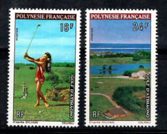 Polynésie Française 1974 Yv. 94-95 Neuf ** 100% Golf, Sports - Unused Stamps