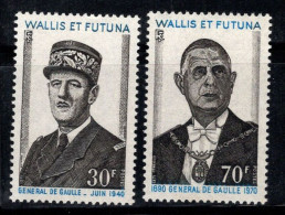 Wallis-et-Futuna 1971 Yv. 180-181 Neuf ** 100% De Gaulle - Ungebraucht