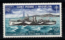 Saint-Pierre-et-Miquelon 1971 Yv. 416 Neuf ** 100% Navires, 50 F - Unused Stamps