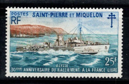Saint-Pierre-et-Miquelon 1971 Yv. 415 Neuf ** 100% Navires, 25 F - Nuovi
