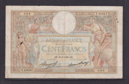 FRANCE - 1936 100 Francs Circulated Banknote As Scans - 100 F 1908-1939 ''Luc Olivier Merson''