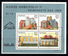 Norvège 1986 Mi. Bl.6 Bloc Feuillet 100% Neuf ** Entrepôts Industriels - Blocs-feuillets