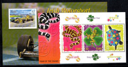 Irlande 2001 Mi. Bl.37-38 Bloc Feuillet 100% Neuf ** Timbres De Vœux, Formulaire 1 - Blocs-feuillets