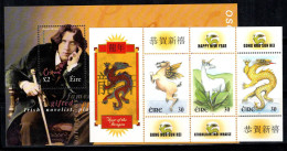 Irlande 2000 Mi. Bl.34-35 Bloc Feuillet 100% Neuf ** Le Dragon, Oscar Wilde - Blocks & Sheetlets