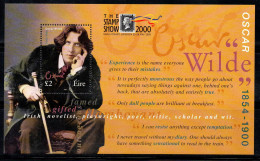 Irlande 2000 Mi. Bl.35 I Bloc Feuillet 100% Neuf ** 2 £,Oscar Wilde,Poète,Londres - Blokken & Velletjes