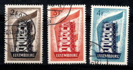 Luxembourg 1956 Mi. 555-557 Oblitéré 100% Europe Cept - Gebraucht