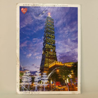 TAIPEI 101, Used, TAIWAN Postcard - Taiwán